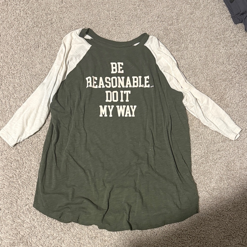 Half Sleeve Shirt - Green and White